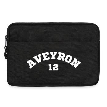 Aveyron 12 T-Shirt Humour Gift - Laptop bag 13" - black - Front