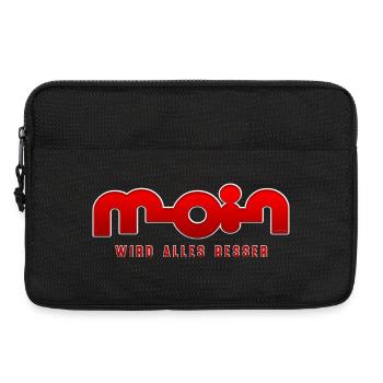 Moin, tout s’améliore - Sacoche pour ordinateur portable 13 pouces - noir - Devant