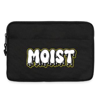 Moist Fat Font Wortzeichen - Laptoptasche 13" - Schwarz - Vorne