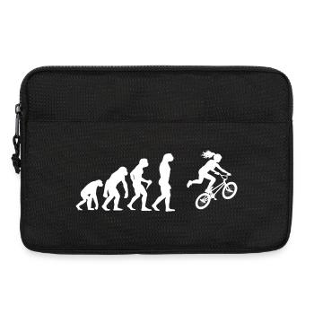 Idée cadeau pour le cycliste de BMX avec BMX freestyle - Sacoche pour ordinateur portable 13 pouces - noir - Devant
