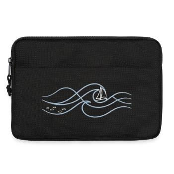 Sailboat in the sound of the waves - Laptop bag 13" - black - Front