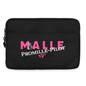 MALLE Promille-Pilot - Laptoptasche 13" - Schwarz - Vorne
