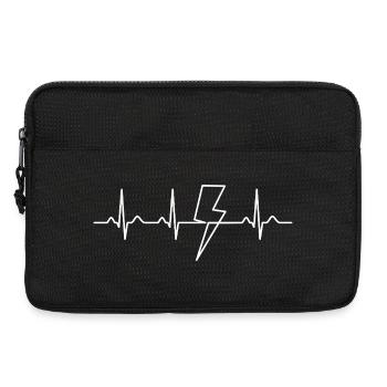 Don Électricien Heartbeat Electrical Worker - Sacoche pour ordinateur portable 13 pouces - noir - Devant
