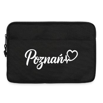 Poznań Herzschlag Polen - Laptoptasche 13" - Schwarz - Vorne