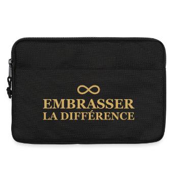 Infini Amour Embrasser la Différence - Sacoche pour ordinateur portable 13 pouces - noir - Devant