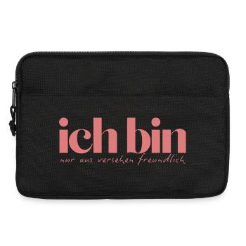 Ich bin nur aus Versehen freundlich - Laptoptasche 13" - Schwarz - Vorne