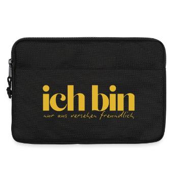 Ich bin nur aus Versehen freundlich - Laptoptasche 13" - Schwarz - Vorne