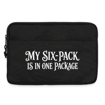 Mein Sixpack ist in einem Paket – Funny Fitness - Laptoptasche 13" - Schwarz - Vorne