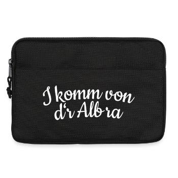 I komm von dr Alb ra (Weiss) Schwäbische Alb - Laptoptasche 13" - Schwarz - Vorne