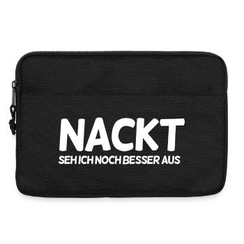 Lustiger Spruch - Laptoptasche 13" - Schwarz - Vorne