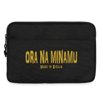 T-Shirt Sizilien T-Shirt Sizilianisch jetzt na minamu - Laptoptasche 13" - Schwarz - Vorne