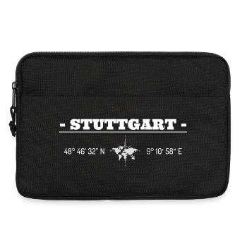 Koordinaten Stuttgart - Laptoptasche 13" - Schwarz - Vorne