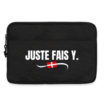 Savoie, Savoie humour, savoyard - Sacoche pour ordinateur portable 13 pouces - noir - Devant