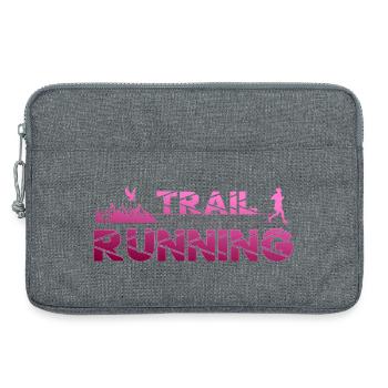 Trail Running Adler Berge Wald Schuhe Profil pink - Laptoptasche 13" - Grau meliert - Vorne