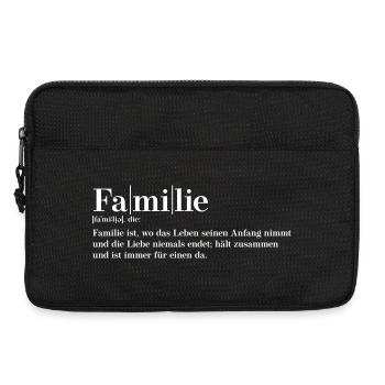 Familie Definition - Laptoptasche 13" - Schwarz - Vorne