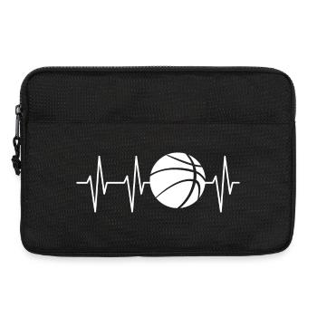 Joueur d’équipe de club de symbole de basket-ball de streetball - Sacoche pour ordinateur portable 13 pouces - noir - Devant