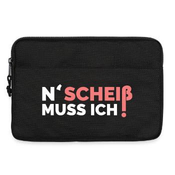 n scheiß muss ich lustige sprüche symbol icon - Laptoptasche 13" - Schwarz - Vorne