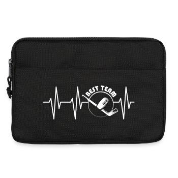 best team icehockey symbol Herzschlag Puls Icon - Laptoptasche 13" - Schwarz - Vorne