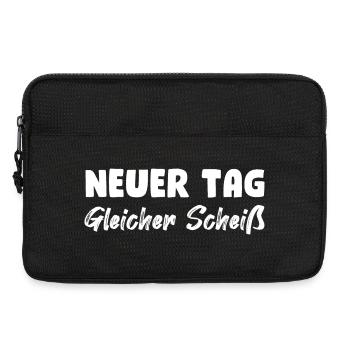 Neuer Tag, gleicher Scheiß - Laptoptasche 13" - Schwarz - Vorne