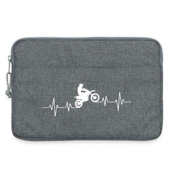 Conception de cyclisme motivant pour les cyclistes - Sacoche pour ordinateur portable 13 pouces - gris chiné - Devant