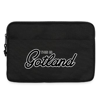 This is Gotland - Laptop bag 13" - black - Front
