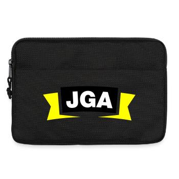 Emblème / Logo de l’enterrement de vie de garçon - Sacoche pour ordinateur portable 13 pouces - noir - Devant