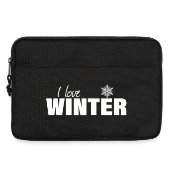 I LOVE WINTER - Laptoptasche 13" - Schwarz - Vorne