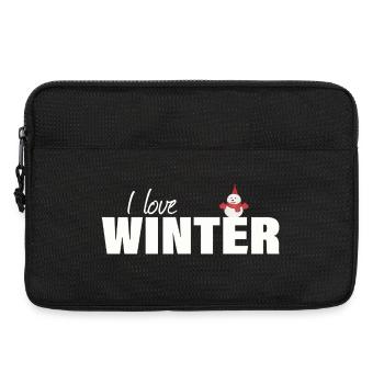 I LOVE WINTER - Laptoptasche 13" - Schwarz - Vorne