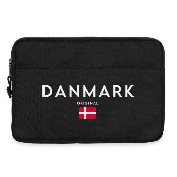 Drapeau du Danemark, fierté danoise - Sacoche pour ordinateur portable 13 pouces - noir - Devant