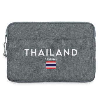 Drapeau de la Thaïlande, fierté thaïlandaise - Sacoche pour ordinateur portable 13 pouces - gris chiné - Devant