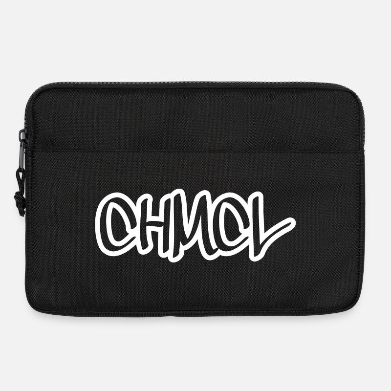 Abstraktes Farbenspiel Design - Laptoptasche 13" - Schwarz