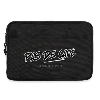 No Coffee Typographic Design - Laptop bag 13" - black - Front