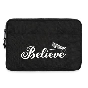 Inspirational Dragonfly Botanical Illustration - Laptop bag 13" - black - Front