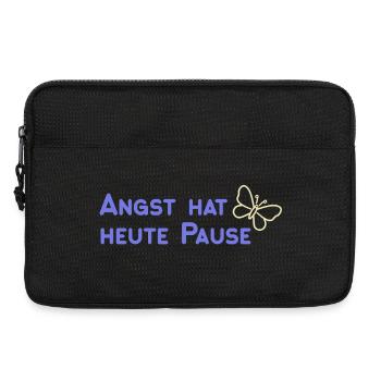 Angst hat heute Pause - Laptoptasche 13" - Schwarz - Vorne
