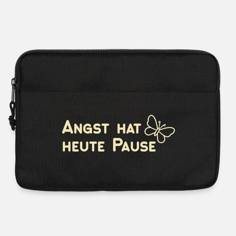 Angst hat heute Pause - Laptoptasche 13" - Schwarz