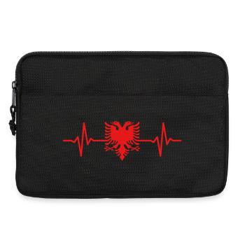 Albanie Battement de cœur Aigle albanais - Sacoche pour ordinateur portable 13 pouces - noir - Devant