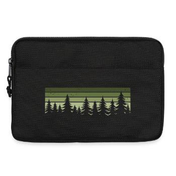 Wald Natur Bäume Naturliebhaber Waldliebhaber - Laptoptasche 13" - Schwarz - Vorne