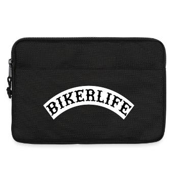 Bikerlife_wappen - Laptop bag 13" - black - Front