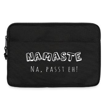 Namaste - na, passt eh! - Laptoptasche 13" - Schwarz - Vorne
