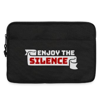 Enjoy The Silence Saying Calm Silence Introvert - Laptop bag 13" - black - Front