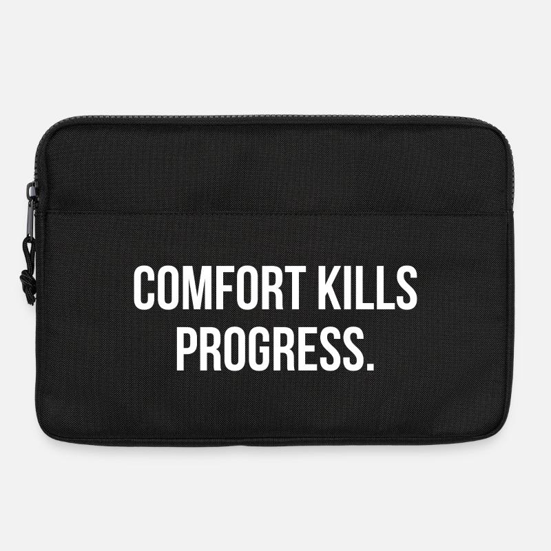 COMFORT KILLS PROGRESS. | Greyline Official - Laptoptasche 13" - Schwarz