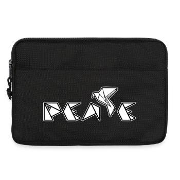 Paix - Sacoche pour ordinateur portable 13 pouces - noir - Devant