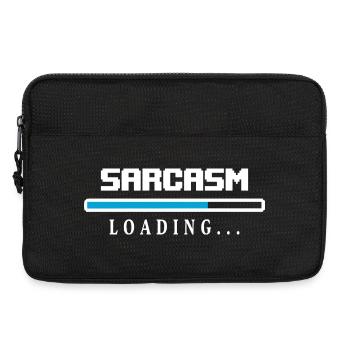 Sarcasm Loading Ladebalken Spruch - Laptoptasche 13" - Schwarz - Vorne