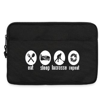 Eat Sleep Lacrosse Repeat Routine Sports Life - Laptoptasche 13" - Schwarz - Vorne