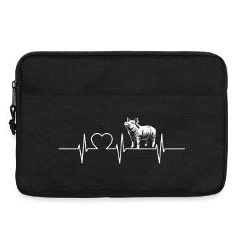 Pig Pig - Laptop bag 13" - black - Front