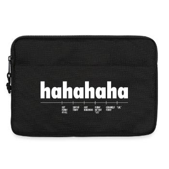 Länge von Hahaha mit Definition - Laptoptasche 13" - Schwarz - Vorne