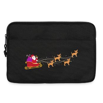 Chihuahua Chihuahueño Santa Claus - Laptoptasche 13" - Schwarz - Vorne