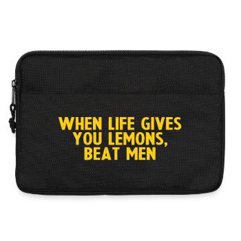 When Life Gives You Lemons, Beat Men - Sacoche pour ordinateur portable 13 pouces - noir - Devant