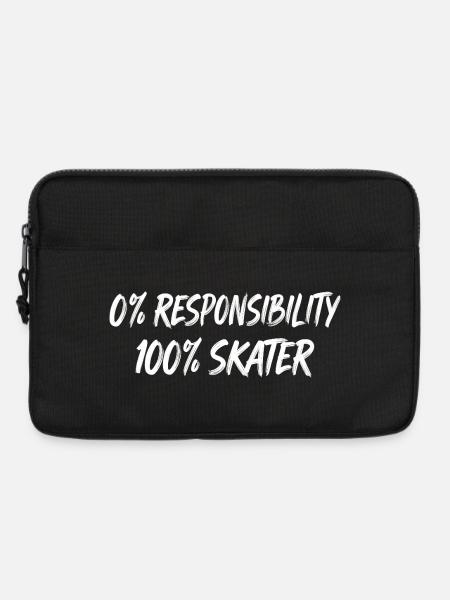0% Responsibility 100% Skater - Laptop bag 13" - black