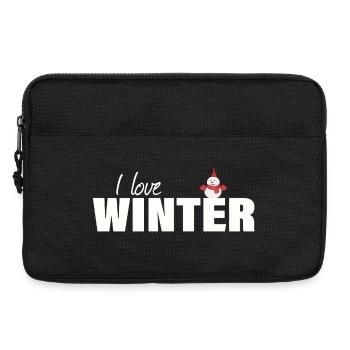 I LOVE WINTER - Laptoptasche 13" - Schwarz - Vorne